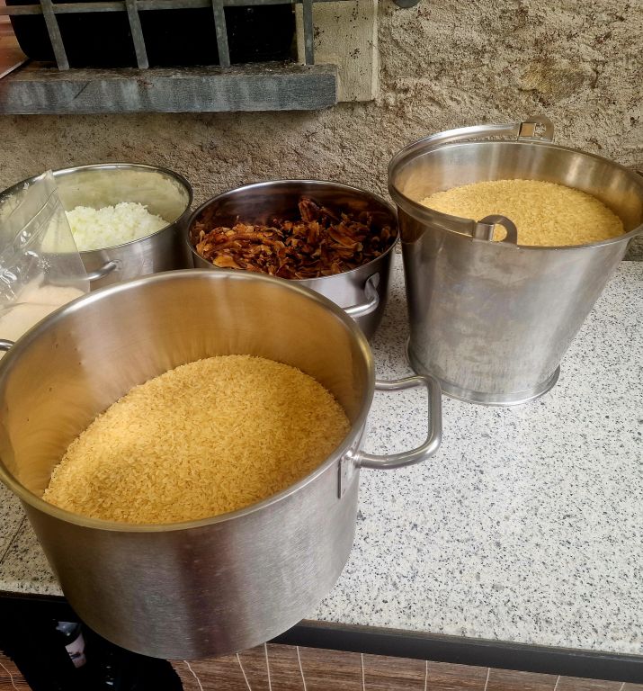 Risotto: Making off.